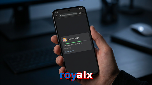 Main screen of Royalx apk page for PK players