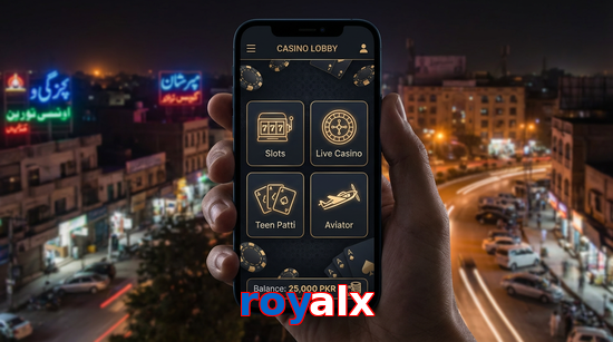 Main screen of Royalx app page for PK players